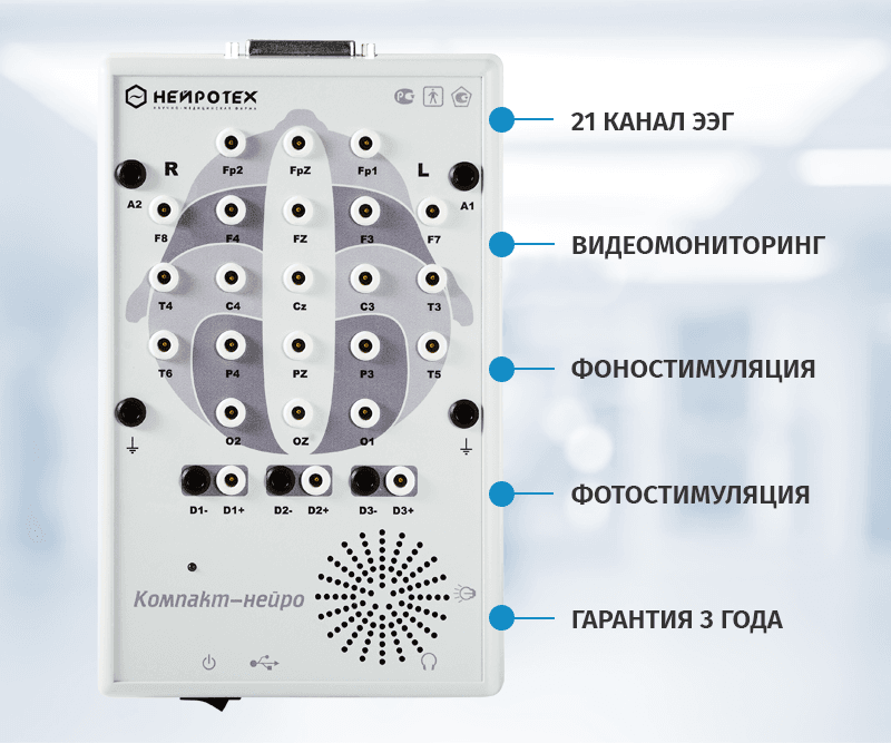 Нейротех «Компакт-Нейро» 21 канал Электроэнцефалограф